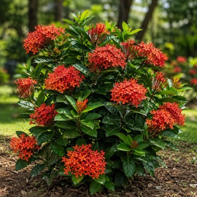 pianta ixora coccinea